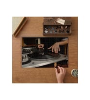 Dj- Plak - Elektron - Müzik - Sanat Tasarımı 240 parça Ahşap Puzzle Ahşap Kutuda MP00389
