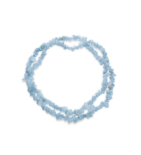 Sıkma Akuamarin Kırık Taş Orta Boy Parlak 5x8mm Doğal Taş Dizi