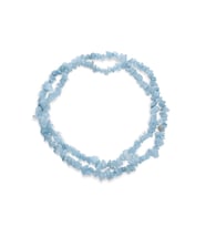 Sıkma Akuamarin Kırık Taş Orta Boy Parlak 5x8mm Doğal Taş Dizi