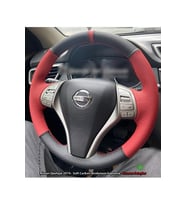 Nissan Qashqai 2012 2015 Araca Özel Direksiyon Kılıfı (SOFT NOKTA KARBON YÜZÜKLÜ)