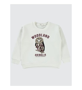 Civil Girls Kız Çocuk Sweatshirt 10-13 Yaş Ekru (Ekru)