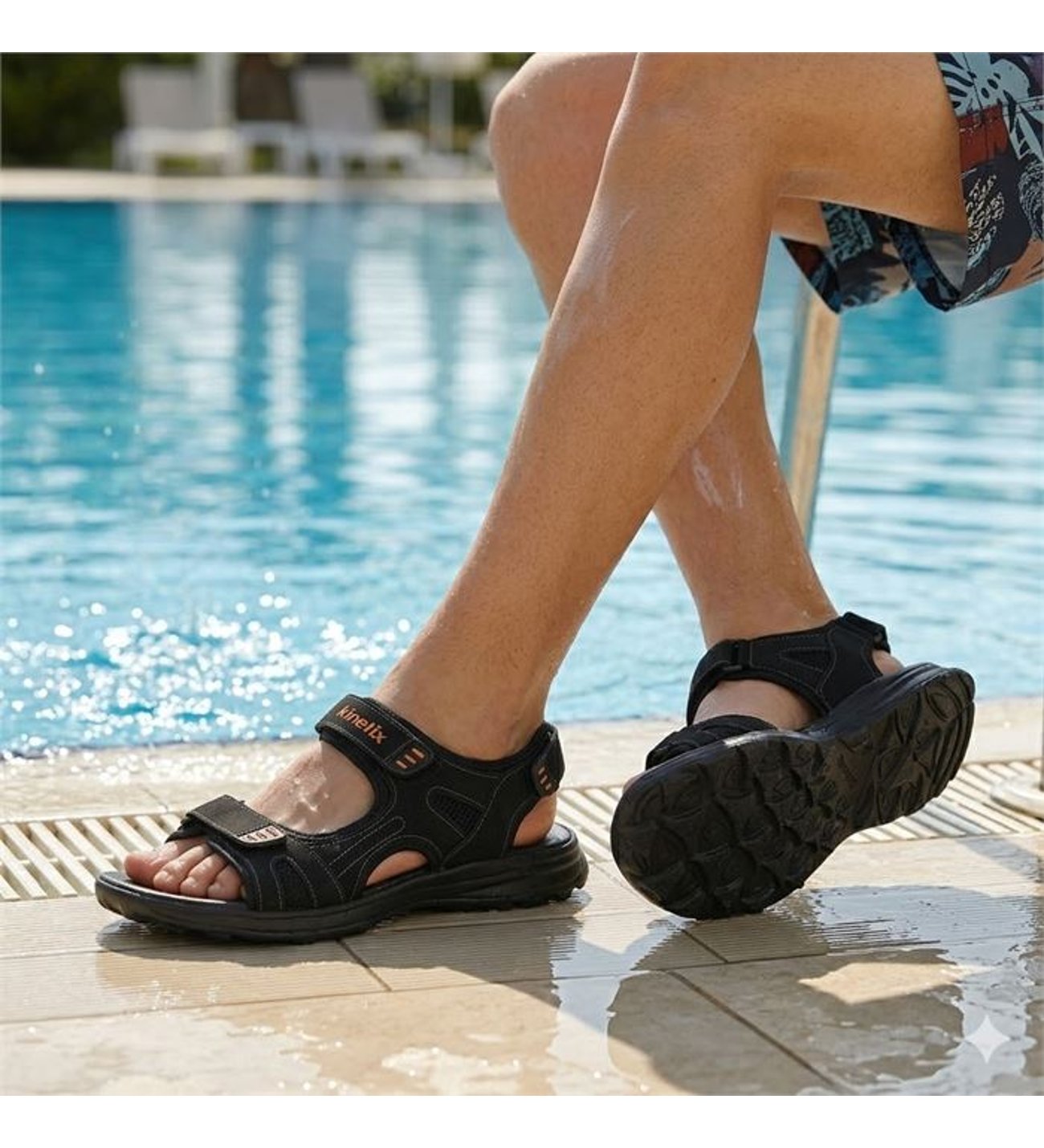 Kinetix MENDEZ TX 5FX Erkek Sandalet SİYAH