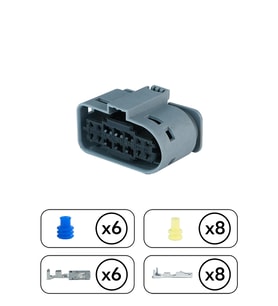 Mercedes Far Soketi Gri 14 Pin Kablosuz