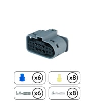 Mercedes Far Soketi Gri 14 Pin Kablosuz