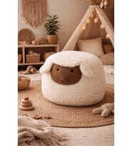 Kuzu Puf 35*35 cm Teddy Çocuk odası