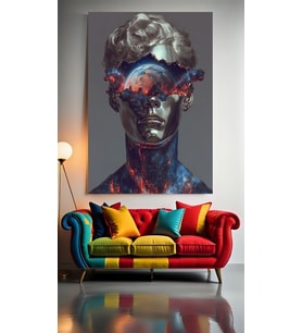 PARLAK TEN Ev Duvar Salon Güzellik Salonu Ofis Dükkan Dekarasyon Kanvas Tablo (Çok Renkli)