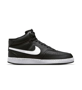Nike Ayakkabı Günlük Court Vision Mid Erkek Spor Ayakkabı SİYAH