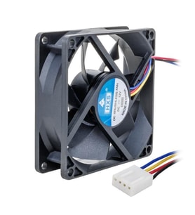 PM-5137 12V 80x80x25mm 8X8 12 Volt 4 Kablolu Soketli DC PC Fan