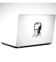 Mustafa Kemal Atatürk Laptop Sticker 12 İnch (29X24CM)