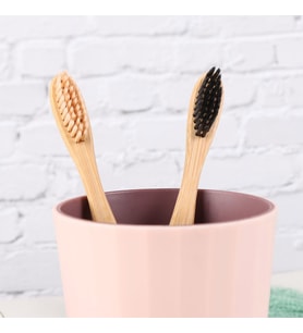 Pazariz Vegan Bambu Diş Fırçası %100 Bioçözünür Naturel Sap Doğal Ürünler