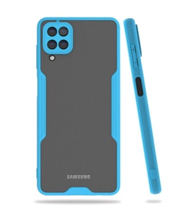 Samsung Galaxy A22 Kılıf Platin Silikon - Mavi