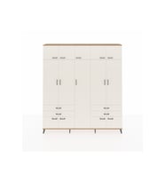 Arges Gardrop 12 Raflı 4 Çekmeceli 2 Askılı 220x30x243 Çam-Aytaşı