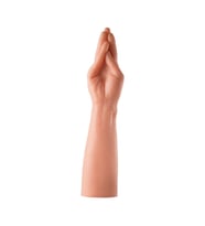 35 cm Dev Boy Ekstra Kalın Realistik El Tasarımlı Dildo – Ten Rengi