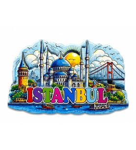 İstanbul Temalı Silikon Buzdolapı Süsü Magnet