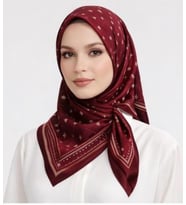 İpekal Mono Organik Pamuk Eşarp -  06247 (Bordo)