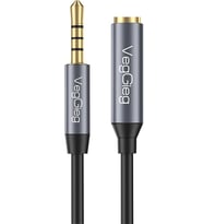 3.5mm TRSS Aux Kulaklık Mikrofon Ses Uzatma Kablosu 2 Metre