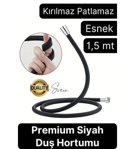 Özel Üretim 1,5 Metre 360 Derece Dönebilen Kıvrılmayan Esnek Yumuşak Silikon Patlamaz Duş Hortumları