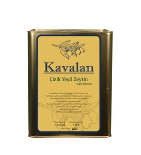 İyi Tarım Uyg. Domat Çizik Yeşil Zeytin -9 Kg Süzme Ağırlık- İRİ BOY