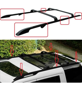 Land Rover Uyumlu Discovery 3 2004 2009 Tavan Çıtası Siyah Parça