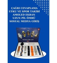 Mey İthalat® 2025 Model Akıllı Saat 2.Nesil Tws Bluetooth Kulaklık Yüksek Ses Kaliteli