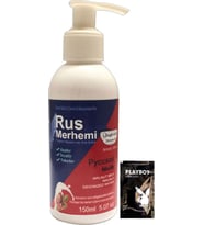 Playboy Blue 150 ml Cevizli &amp; Ceviz Sütlü Rus Merhemi Tüy Dökücü Krem + Yanında Jel