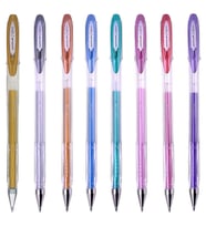 Uni-ball Signo Noble Metal 0.8 Jel Kalem 8'li Set 