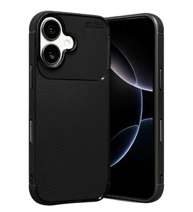Newface Apple iPhone 17 Auto Focus Karbon Kapak - Siyah