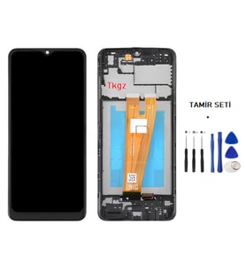 Samsung Galaxy A04 - SM-A045 Uyumlu Lcd Ekran Dokunmatik Servis Lcd ÇITALI + TAMİR SETİ