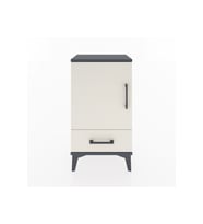 Arges Komodin 2 Raflı Tek Çekmeceli Tek Kapaklı 44x30x80 Antrasit-Aytaşı