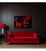 Dekoratif Soyut Tablo 70 x 100 cm CAN006 - Ev - Otel - Ofis - Hastahane - Kafe - Restourant Dekorasyonu (Çok Renkli)