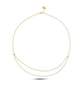 Debora Jewelry 14 Ayar Altın Toplu Tasarım Kolye
