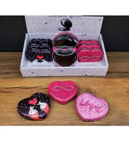 Kalpli Love Tasarımlı Cep Aynası