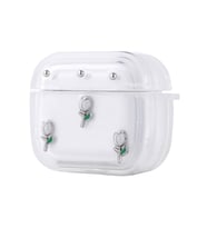Lexroo Airpods 3. Nesil Airbag 44 Airbag Tasarımlı Simli Şeffaf Kutup Kılıf - Lale