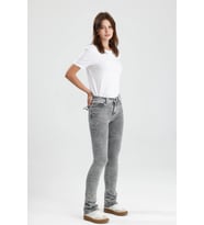 #Jean Açık Gri Denim Boot Cut Kesim Monica24 Yumuşak Doğal His Veren Kadın Jean Pantolon