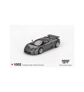 Mini GT 1002 Bugatti EB110 Super Sport Grigio Scuro MGT01002-L 1/64 Model Araba