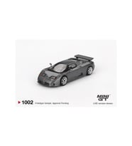 Mini GT 1002 Bugatti EB110 Super Sport Grigio Scuro MGT01002-L 1/64 Model Araba