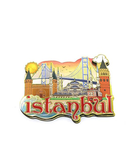 Northcity İstanbul Temalı Magnet Alk2239 - Şehir Fotoğraflı Buzdolabı Mıknatısı