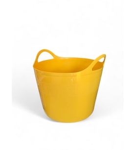 Sarı, Esnek Plastik Kova – 42 Litre, Kurban Kovası, Esneyebilen Oyuncak ve Çamaşır Sepeti