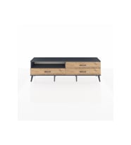 Arges TV Ünitesi Tek Raflı 3 Çekmeceli  176x30x51 Antrasit-Antrasit/Çam