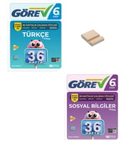 Nitelik 6. Sınıf Türkçe ve Sosyal Bilgiler 36 Haftalık Görev Föyleri + Telefon Standı