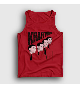 Presmono Unisex Kırmızı Band Kraftwerk Atlet 445787tt