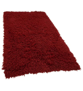 Yeşil Halı Bordo Tonlu Modern Stil Shaggy Dokulu El Dokuma Salon Halısı Şık Dekoratif Model