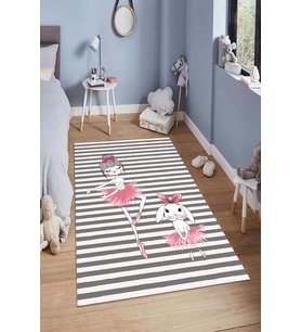 Dijital Baskılı Kaymaz Taban Yıkanabilir Kolay Temizlenir Modern Çocuk Odası Halısı NDÇ-HT-285