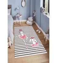 Dijital Baskılı Kaymaz Taban Yıkanabilir Kolay Temizlenir Modern Çocuk Odası Halısı NDÇ-HT-285 (Çok Renkli)