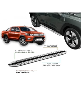 TOYOTA HILUX 8 2015 2016 2017 2018 2019 2020 2021 2022 2023 2024 2025 YAN BASAMAK