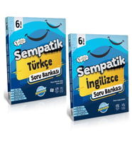 ÜNLÜLER KARMASI Sempatik 6. Sınıf Türkçe + İngilizce Soru Bankası (2 Kitap)