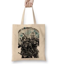 Geralt e Cirilla Bez Çanta Uzun Saplı