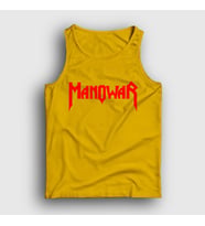 Presmono Unisex Sarı Logo Manowar Atlet 63920tt (Sarı)