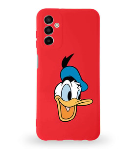Samsung Galaxy A04s Uyumlu Lansman Kılıf Altı Kapalı İçi Kadife  Donald Duck-A Tasarımlı  Kapak (Şeffaf)