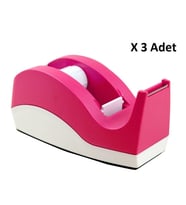 Bigpoint Bant Kesme Makinesi (33mt) Pembe/Beyaz x 3 Adet